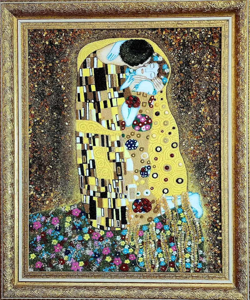 «Поцелуй» (по мотивам Г. Климта)