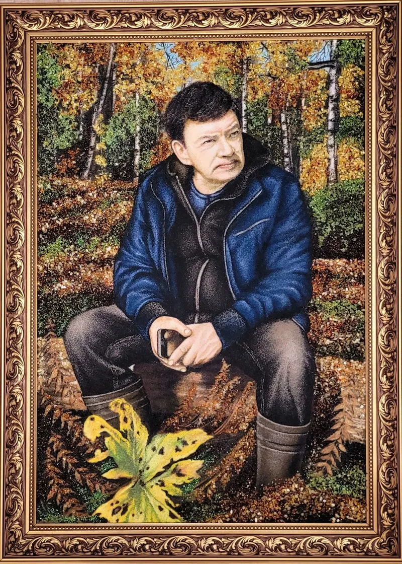 Портрет в осеннем лесу